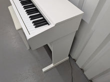 Load image into Gallery viewer, Yamaha Arius YDP-145 digital piano and stool in satin white finish stock nr 26062
