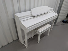 Load image into Gallery viewer, Yamaha Clavinova CSP-170 Digital Smart Piano satin white + stool stock # 26058