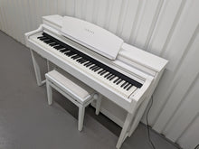 Load image into Gallery viewer, Yamaha Clavinova CSP-170 Digital Smart Piano satin white + stool stock # 26058