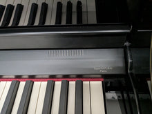 Load image into Gallery viewer, Roland HP508 digital piano and stool in polished glossy black stock number 26064