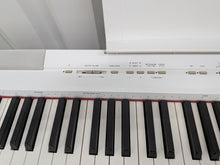 Load image into Gallery viewer, Yamaha P-115 digital portable piano with full stand and 3 pedals white stock #26086