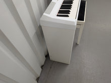 Load image into Gallery viewer, Yamaha P-115 digital portable piano with full stand and 3 pedals white stock #26086