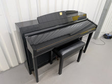 Load image into Gallery viewer, Yamaha Clavinova CLP-280 in Polished glossy black + matching stool stock # 26097