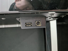 Load image into Gallery viewer, Roland HP508 digital piano and stool in polished glossy black stock number 26096