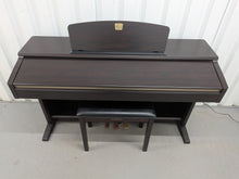 Load image into Gallery viewer, Yamaha Clavinova CLP-120 Digital Piano and stool in dark rosewood stock #26113