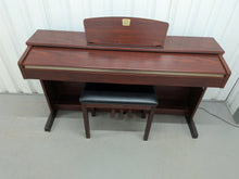 Load image into Gallery viewer, Yamaha Clavinova CLP-320 Digital Piano and stool in mahogany stock #26104