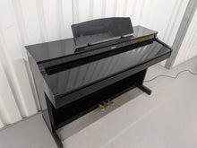 Load image into Gallery viewer, Roland HP-3e Digital Piano in glossy black polished ebony Stock #26115