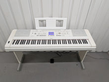 Load image into Gallery viewer, Yamaha DGX-650 in white 88 Key Weighted Keys Portable Grand piano stock # 26118