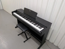 Load image into Gallery viewer, Yamaha Arius YDP-143 Digital Piano and stool in satin black finish stock #26110
