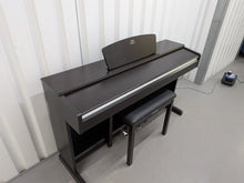 Load image into Gallery viewer, Yamaha Arius YDP-135 digital piano and stool in rosewood stock # 26120