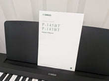 Load image into Gallery viewer, Yamaha P145 Digital Piano and full wooden stand, Black stock #26129