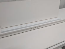 Load image into Gallery viewer, Yamaha Clavinova CLP-625 digital piano and stool in satin white stock #26133