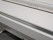 Load image into Gallery viewer, Yamaha Clavinova CLP-625 digital piano and stool in satin white stock #26133