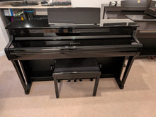 Load image into Gallery viewer, Yamaha Clavinova CLP-835 Digital Piano Polished Ebony + stool stock nr 26132