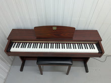 Load image into Gallery viewer, Yamaha Clavinova CLP-320 Digital Piano and stool in mahogany, stock no 26131