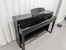 Load image into Gallery viewer, Yamaha Clavinova CLP-535 CLP-535PE Digital Piano in gloss black stock # 26151