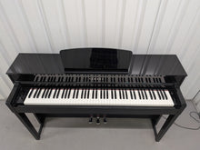 Load image into Gallery viewer, Yamaha Clavinova CLP-535 CLP-535PE Digital Piano in gloss black stock # 26151