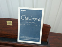 Load image into Gallery viewer, YAMAHA CLAVINOVA CVP-307 DIGITAL PIANO ARRANGER IN MAHOGANY STOCK #26146