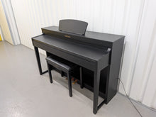 Load image into Gallery viewer, Yamaha Clavinova CLP-430 Digital Piano and stool in satin black stock #26155