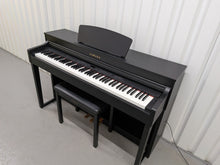Load image into Gallery viewer, Yamaha Clavinova CLP-430 Digital Piano and stool in satin black stock #26155