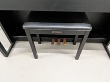 Load image into Gallery viewer, Yamaha Clavinova CLP-430 Digital Piano and stool in satin black stock #26155