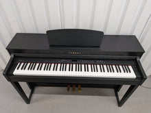 Load image into Gallery viewer, Yamaha Clavinova CLP-430 Digital Piano and stool in satin black stock #26155