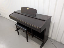 Load image into Gallery viewer, Yamaha Clavinova CLP-120 Digital Piano and stool in dark rosewood stock #26154