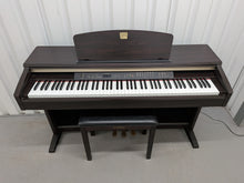 Load image into Gallery viewer, Yamaha Clavinova CLP-120 Digital Piano and stool in dark rosewood stock #26154