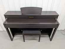 Load image into Gallery viewer, Yamaha Clavinova CLP-535 and matching stool in dark rosewood stock #26156