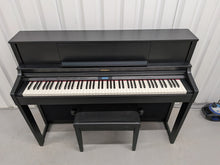 Load image into Gallery viewer, Roland LX-7 Luxury Digital Piano and stool in satin black finish Stock nr 26153