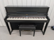 Load image into Gallery viewer, Roland LX-7 Luxury Digital Piano and stool in satin black finish Stock nr 26153