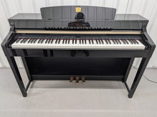 Load image into Gallery viewer, YAMAHA CLAVINOVA CLP-370PE DIGITAL PIANO + STOOL IN GLOSSY BLACK stock nr 26158