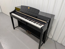 Load image into Gallery viewer, YAMAHA CLAVINOVA CLP-370PE DIGITAL PIANO + STOOL IN GLOSSY BLACK stock nr 26158
