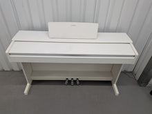 Load image into Gallery viewer, Yamaha Arius YDP-144 digital piano in satin white finish stock #26168