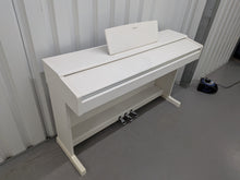 Load image into Gallery viewer, Yamaha Arius YDP-144 digital piano in satin white finish stock #26168