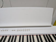 Load image into Gallery viewer, Yamaha P-105 digital portable piano in white + stand + pedal stock #26166