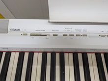 Load image into Gallery viewer, Yamaha P-105 digital portable piano in white + stand + pedal stock #26166