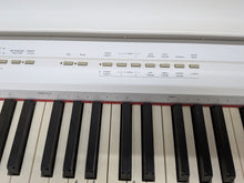 Load image into Gallery viewer, Yamaha P-105 digital portable piano in white + stand + pedal stock #26166