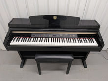 Load image into Gallery viewer, Yamaha Clavinova CLP-230PE piano +stool polished ebony glossy black stock # 26171