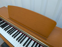 Load image into Gallery viewer, Yamaha Clavinova CLP-220 digital piano and stool in cherry wood finish stock number 26152