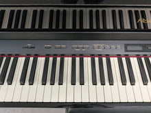 Load image into Gallery viewer, Roland HP507 digital piano and stool in polished ebony finish stock number 26194