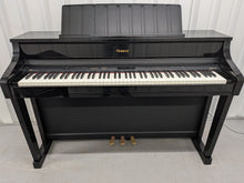 Load image into Gallery viewer, Roland HP507 digital piano and stool in polished ebony finish stock number 26194