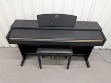 Load image into Gallery viewer, Yamaha Arius YDP-161 Digital Piano and stool in satin black clavinova keyboard stock #26195