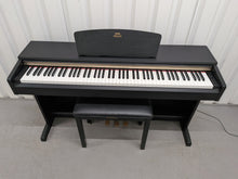 Load image into Gallery viewer, Yamaha Arius YDP-161 Digital Piano and stool in satin black clavinova keyboard stock #26195