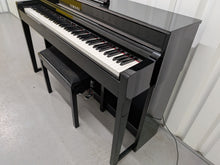Load image into Gallery viewer, Yamaha Clavinova CLP-535 CLP-535PE Digital Piano in gloss black stock # 26191