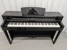 Load image into Gallery viewer, Yamaha Clavinova CLP-535 CLP-535PE Digital Piano in gloss black stock # 26191