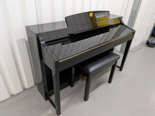 Load image into Gallery viewer, YAMAHA CLAVINOVA CLP-370PE DIGITAL PIANO + STOOL IN GLOSSY BLACK stock nr 26193