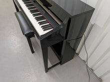 Load image into Gallery viewer, YAMAHA CLAVINOVA CLP-370PE DIGITAL PIANO + STOOL IN GLOSSY BLACK stock nr 26193