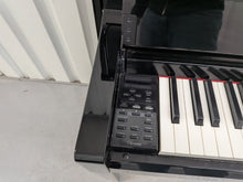 Load image into Gallery viewer, Yamaha Clavinova CLP-585 digital piano and stool in glossy black stock #26208