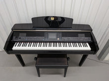 Load image into Gallery viewer, Yamaha Clavinova CVP-405PE digital piano arranger polished black stock 26187